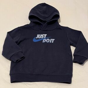 18M Nike Kids Dark Blue 'Just Do It' Hoodie